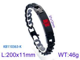 Stainless Steel Black-plating Bracelet