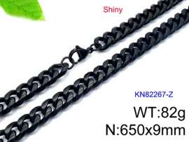 Stainless Steel Black-plating Necklace