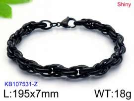 Stainless Steel Black-plating Bracelet