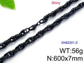 Stainless Steel Black-plating Necklace
