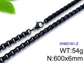 Stainless Steel Black-plating Necklace