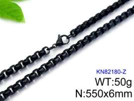 Stainless Steel Black-plating Necklace