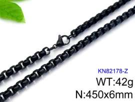 Stainless Steel Black-plating Necklace