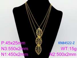 SS Gold-Plating Necklace