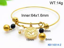 Stainless Steel Gold-plating Bangle