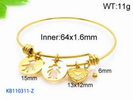 Stainless Steel Gold-plating Bangle