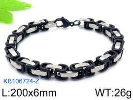 Stainless Steel Black-plating Bracelet