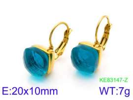 Stainless Steel Stone&Crystal Earring