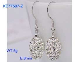 Stainless Steel Stone&Crystal Earring