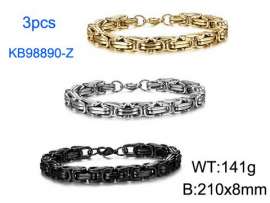 Stainless Steel Black-plating Bracelet