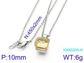 Stainless Steel Stone & Crystal Necklace
