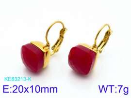 Stainless Steel Stone&Crystal Earring