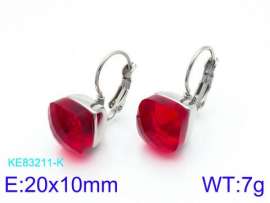Stainless Steel Stone&Crystal Earring