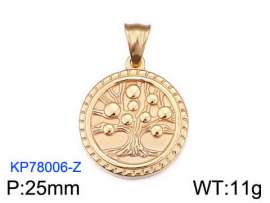 Stainless Steel Gold-plating Pendant