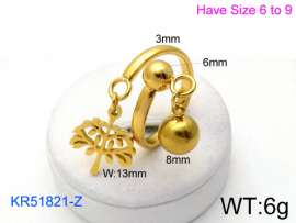 Stainless Steel Gold-plating Ring