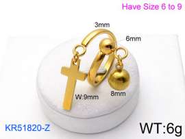 Stainless Steel Gold-plating Ring