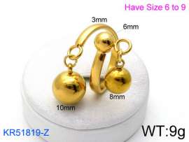 Stainless Steel Gold-plating Ring