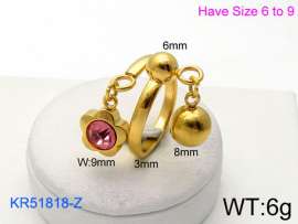 Stainless Steel Gold-plating Ring