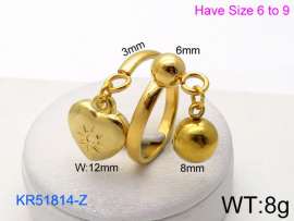 Stainless Steel Gold-plating Ring