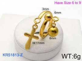 Stainless Steel Gold-plating Ring