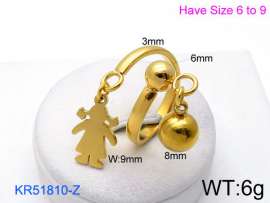 Stainless Steel Gold-plating Ring