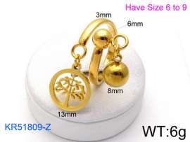 Stainless Steel Gold-plating Ring