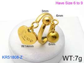 Stainless Steel Gold-plating Ring