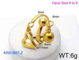 Stainless Steel Gold-plating Ring