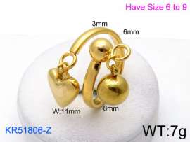 Stainless Steel Gold-plating Ring