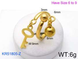 Stainless Steel Gold-plating Ring