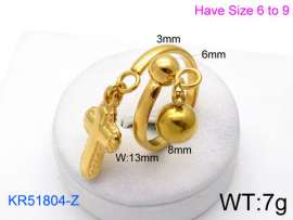 Stainless Steel Gold-plating Ring