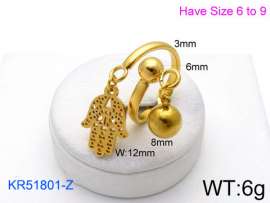 Stainless Steel Gold-plating Ring