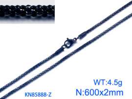 Stainless Steel Black-plating Necklace