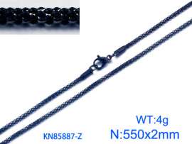 Stainless Steel Black-plating Necklace
