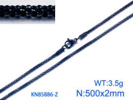 Stainless Steel Black-plating Necklace