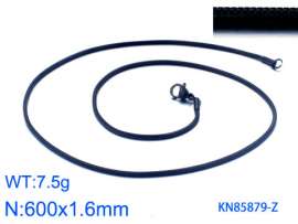Stainless Steel Black-plating Necklace