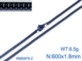 Stainless Steel Black-plating Necklace