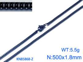 Stainless Steel Black-plating Necklace