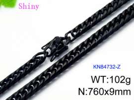 Stainless Steel Black-plating Necklace