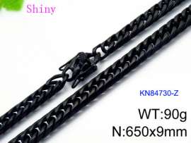 Stainless Steel Black-plating Necklace