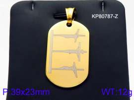 Stainless Steel Gold-plating Pendant