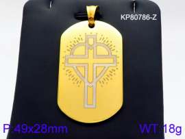 Stainless Steel Gold-plating Pendant