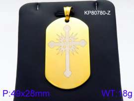 Stainless Steel Gold-plating Pendant