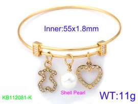 Stainless Steel Gold-plating Bangle