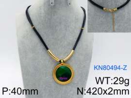 Stainless Steel Stone Necklace