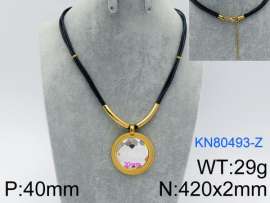 Stainless Steel Stone Necklace