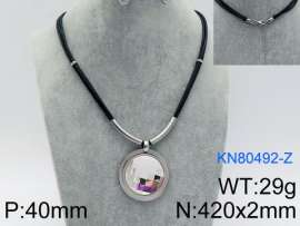 Stainless Steel Stone Necklace