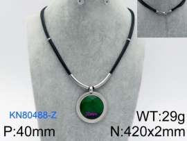 Stainless Steel Stone Necklace