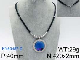 Stainless Steel Stone Necklace