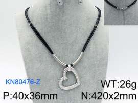 Stainless Steel Stone Necklace